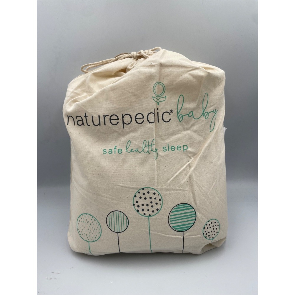 Naturepedic Breathable Mini Crib Mattress Cover Medium Organic Cotton Waterproof